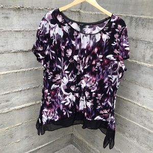 Simply Verawang Purple floral top